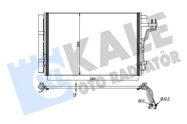 KALE 345470 Klima Radyatörü 97606B2000 resmi