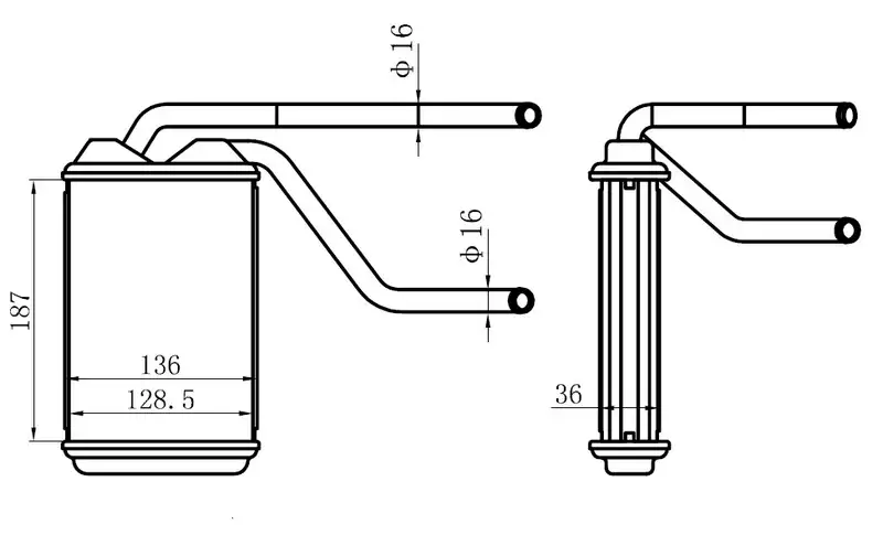 ORIS KCH003036 Kalorifer Radyatörü 3059812 resmi