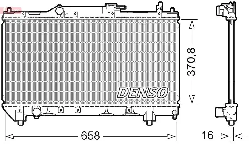 DENSO DRM50117 Radyatör 1640002310 resmi