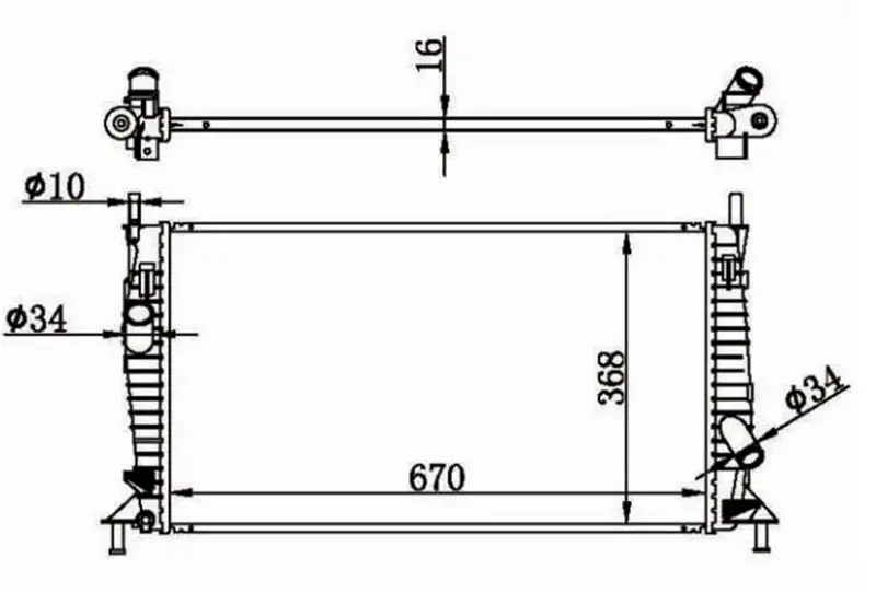 MGA 80591 Radyatör 3M5H8005TL resmi