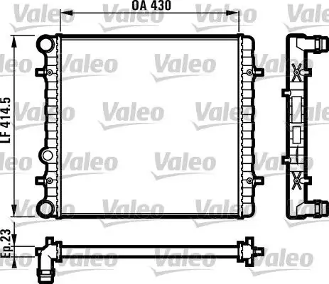 VALEO 731607 Radyatör 1J0121253G resmi