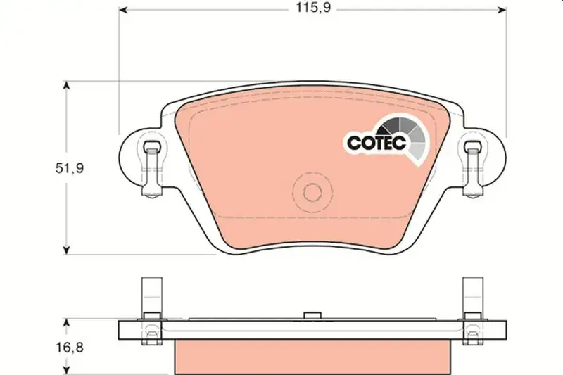 TRW GDB1525 Arka Fren Balatası resmi