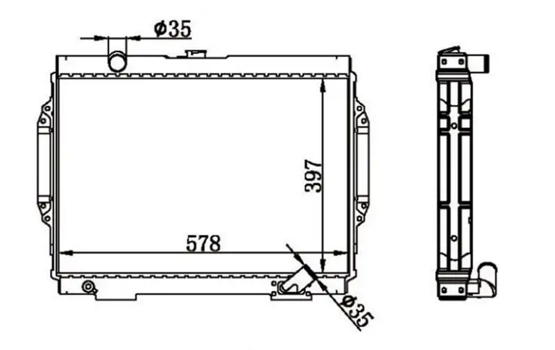 MGA 80561 Radyatör MB356390 resmi