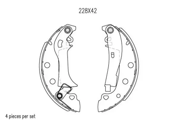 MGA 54500 Arka Fren Balatası 4353252 resmi