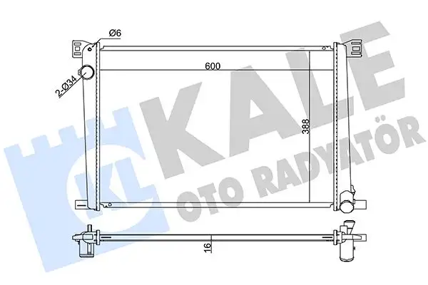 KALE 352570 Radyatör 17118675266 resmi