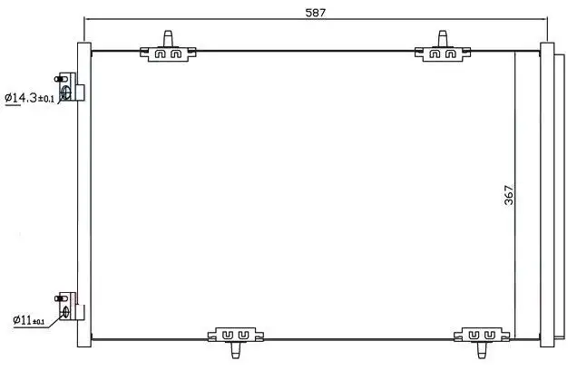 ORIS CPE301016 Klima Radyatörü 9674994280 resmi