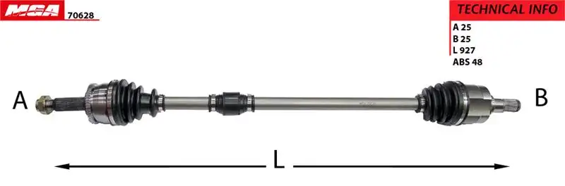 MGA 70628 Ön Aks (Sağ) 495011R000 resmi