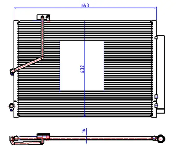 ORIS CME154016 Klima Radyatörü 2045000154 resmi