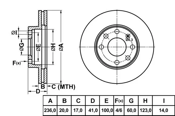 MGA 50133 Ön Fren Diski 569054 resmi