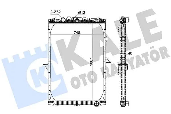 KALE 349365 Radyatör resmi