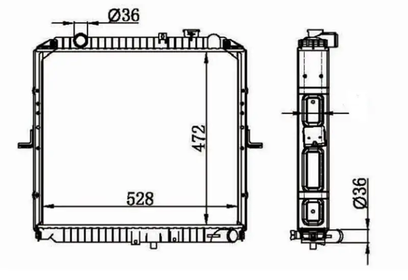 MGA 80608 Radyatör 253104E400 resmi