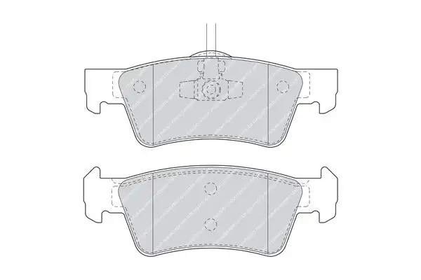 FERODO FDB1460 Arka Fren Balatası 7L6698451C resmi