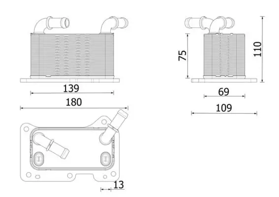 MAHLE CLC323000P Motor Yağ Soğutucu 32252283 resmi