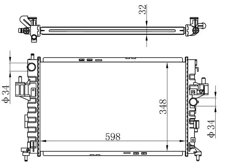 ORIS BOP160022 Radyatör 1300259 resmi
