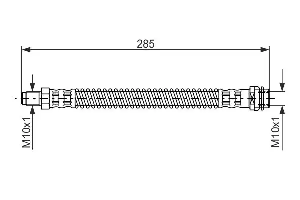 BOSCH 1987476841 Arka Fren Hortumu A2114200648 resmi