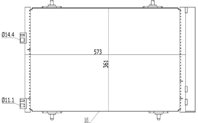 ORIS CPE756016 Klima Radyatörü 6455JA resmi
