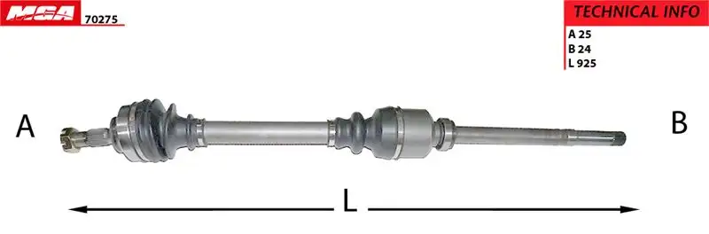 MGA 70275 Ön Aks (Sağ) 3273LP resmi