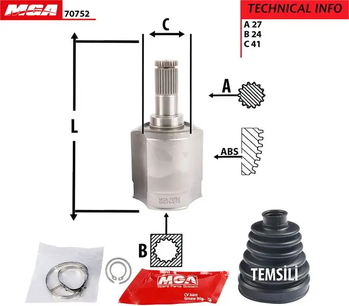 MGA 70752 Aks Kafası (İç) resmi