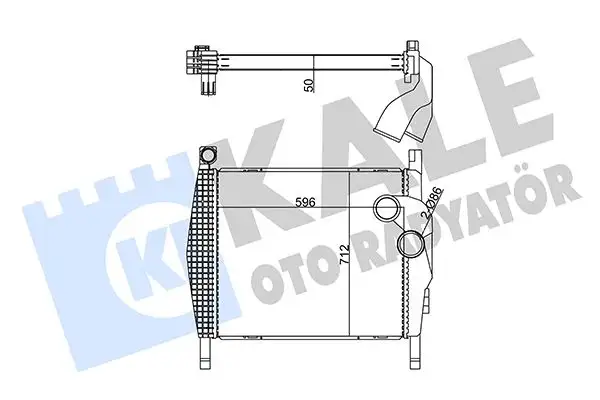 KALE 352885 Turbo Radyatörü A9405010401 resmi