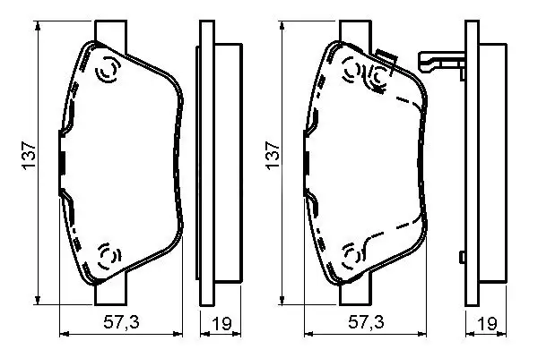MGA 55110 Ön Fren Balatası 77365379 resmi