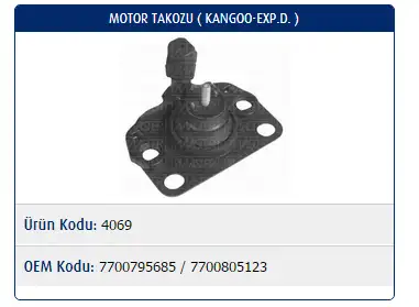 MASTER M4069 Motor Takozu resmi