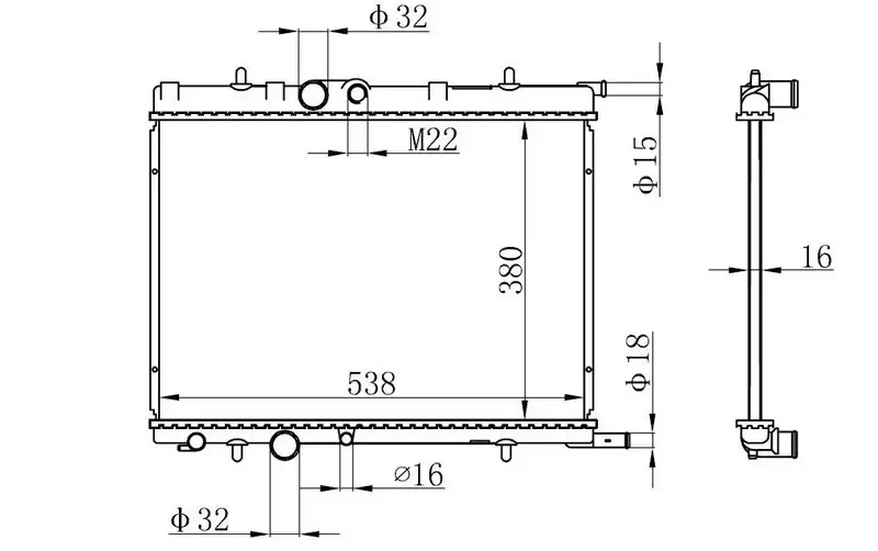 ORIS BPE029022 Radyatör resmi