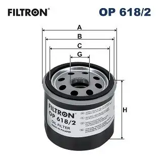 FILTRON OP618/2 Yağ Filtresi 9091510009 resmi