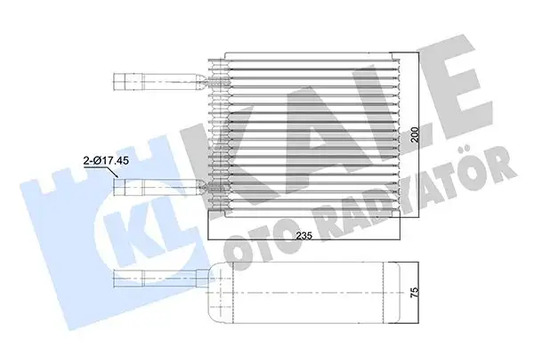 KALE 350015 Klima Radyatörü resmi