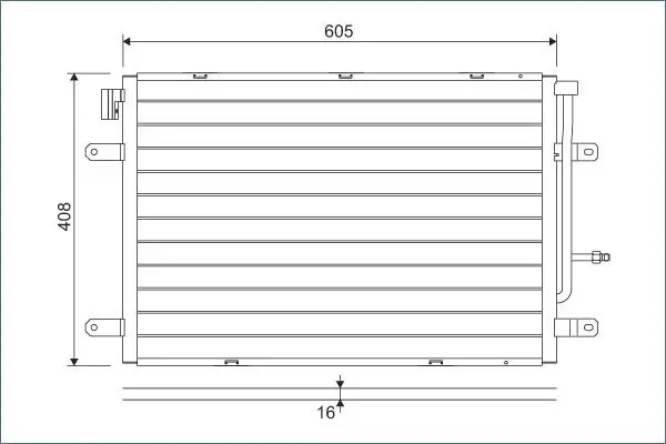 VALEO 818190 Klima Radyatörü resmi