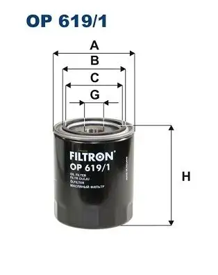 FILTRON OP619/1 Yağ Filtresi resmi
