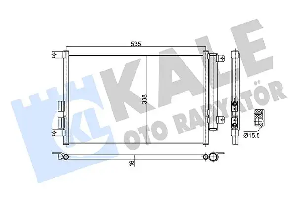 KALE 353060 Klima Radyatörü resmi