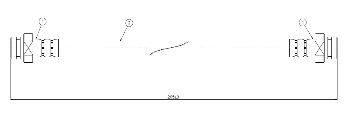CAVO C800770A Arka Fren Hortumu 51560M72F1 resmi