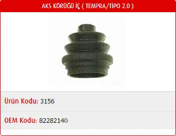 MASTER M3156 İç Aks Körüğü 82282140 resmi