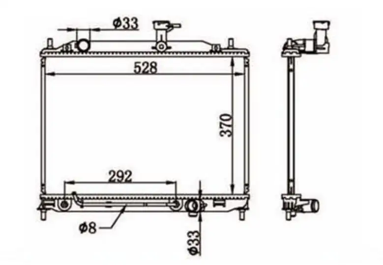MGA 80633 Radyatör 253101E350 resmi