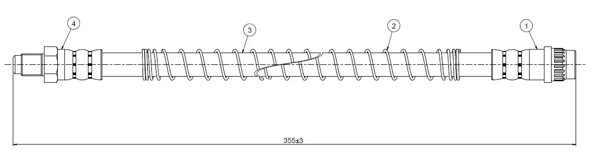 CAVO C800409A Fren Hortumu 480681 resmi