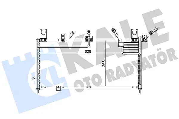 KALE 387500 Klima Radyatörü resmi