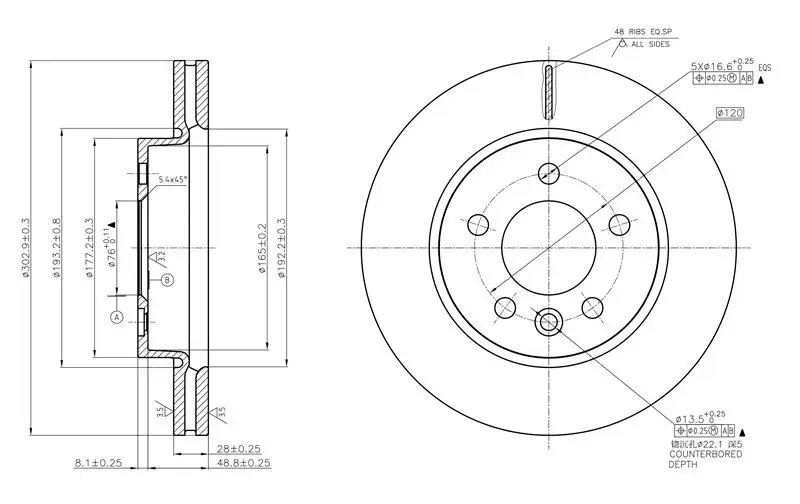 MGA 50426 Ön Fren Diski 2H0615301A resmi
