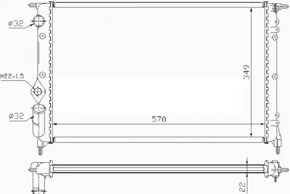 ORIS MRN120023 Radyatör 7701047889 resmi