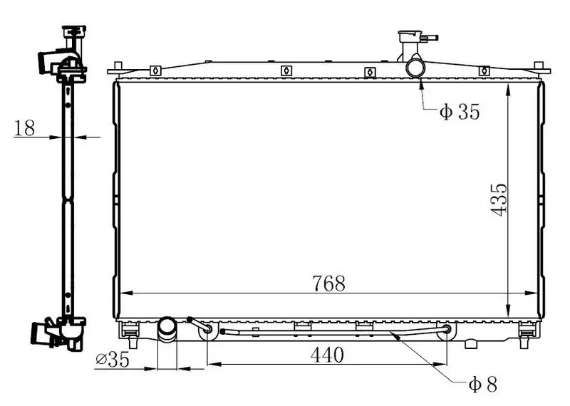 ORIS BHY053018 Radyatör 253102B100 resmi