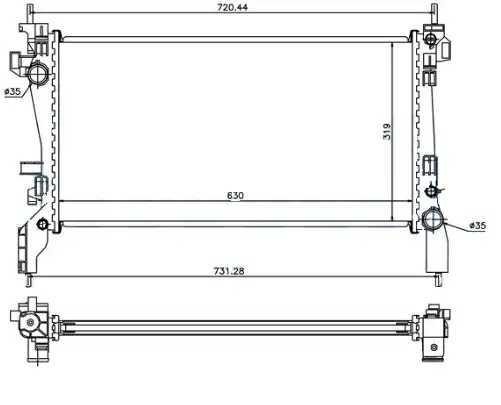 ORIS MFI033034 Radyatör 1330Y1 resmi
