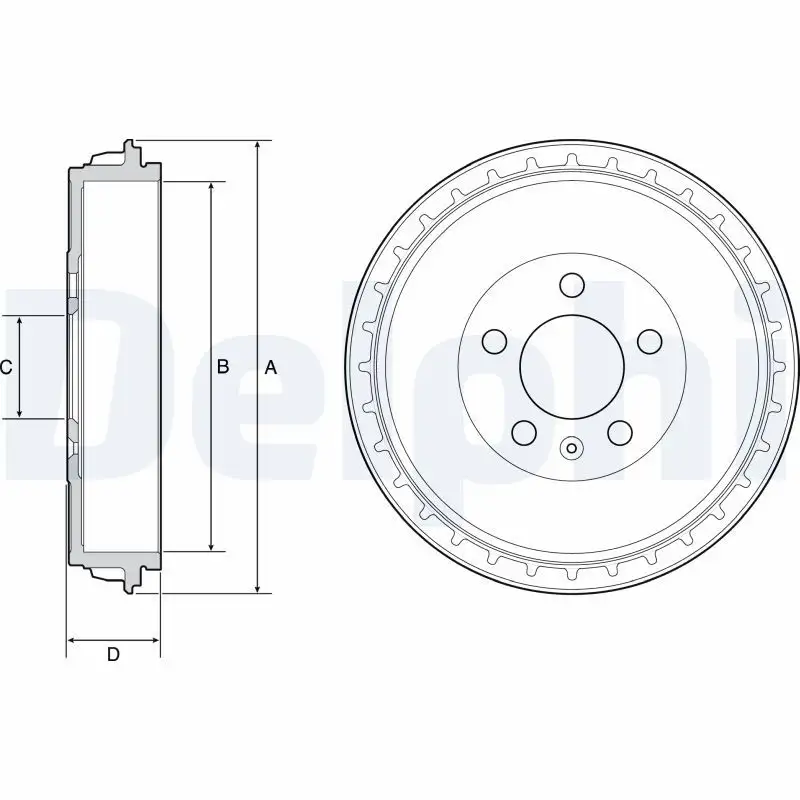 DELPHI BF564 Fren Kampanası 2Q0609617A resmi