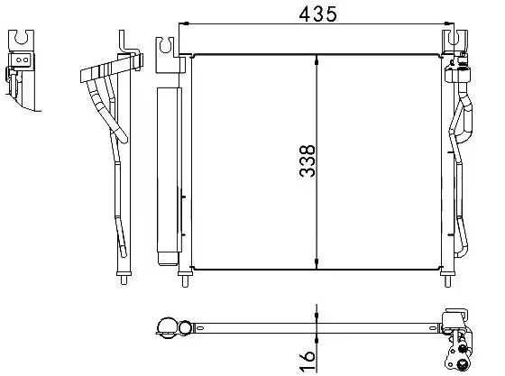 MGA 82390 Klima Radyatörü 9760607000 resmi