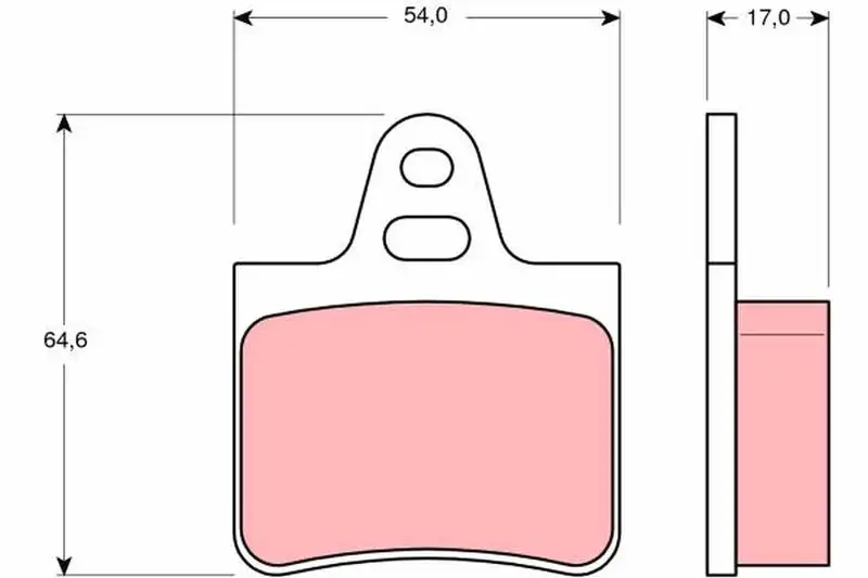 TRW GDB263 Arka Fren Balatası resmi