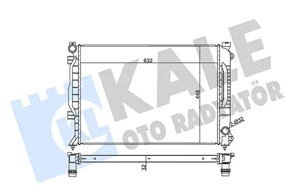 KALE 355530 Radyatör 4B0121251 resmi