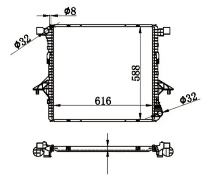 MGA 80594 Radyatör 2H0121253A resmi