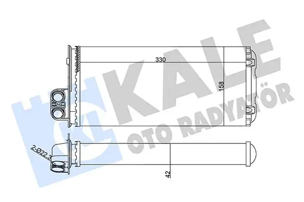 KALE 352015 Kalorifer Radyatörü 5001833355 resmi