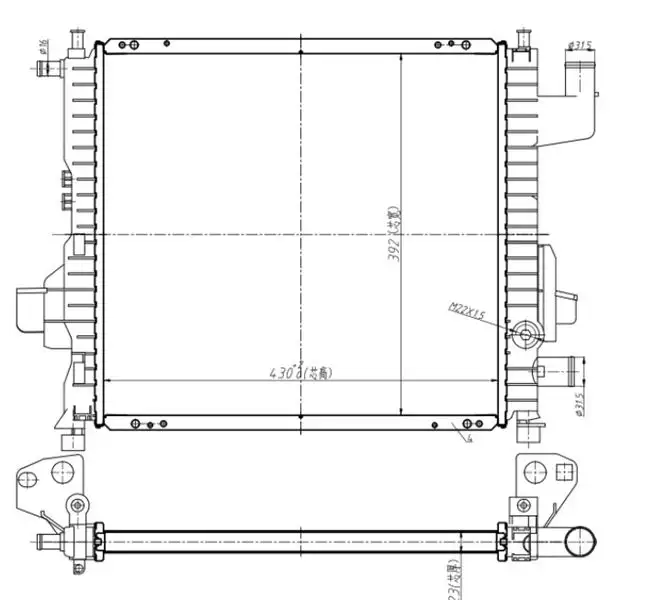 MGA 80745 Radyatör 0525261AB resmi