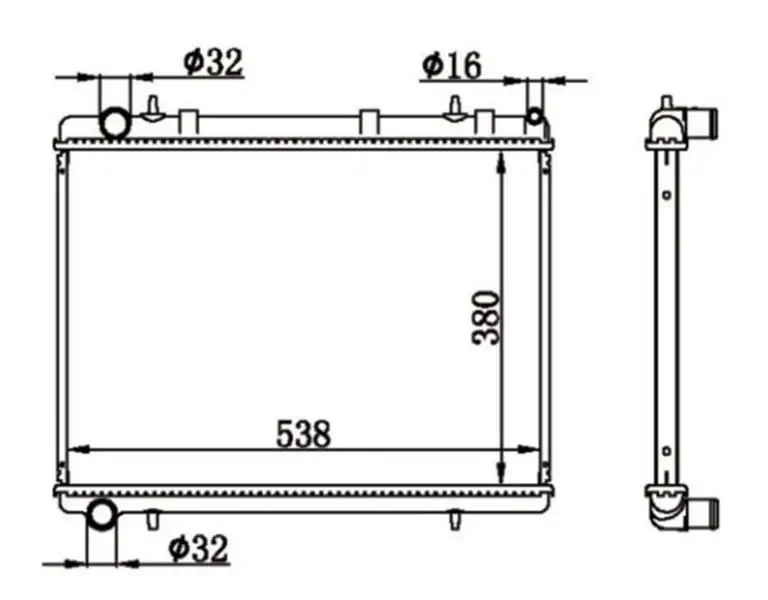 MGA 80430 Radyatör 1330K1 resmi