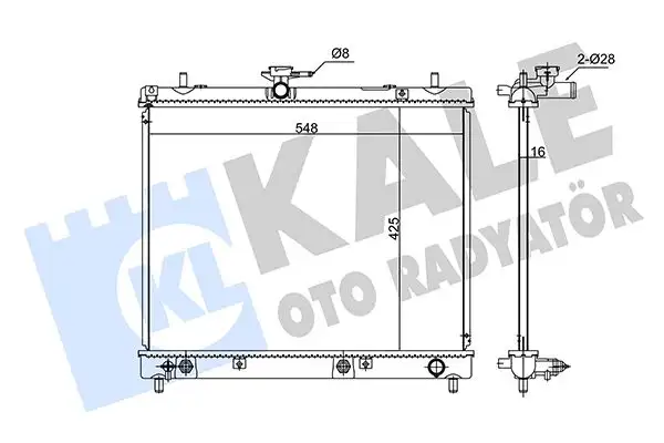 KALE 348195 Radyatör resmi