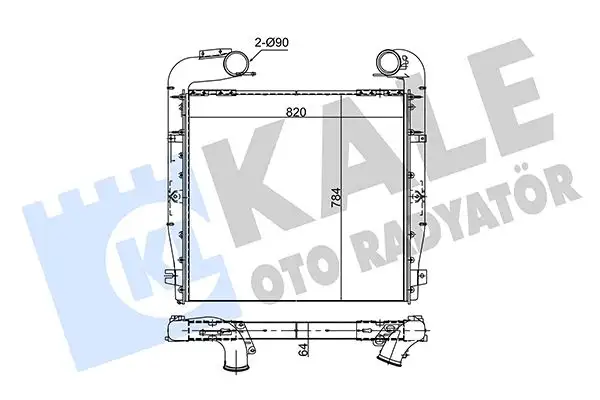 KALE 356105 Turbo Radyatörü 1776067 resmi